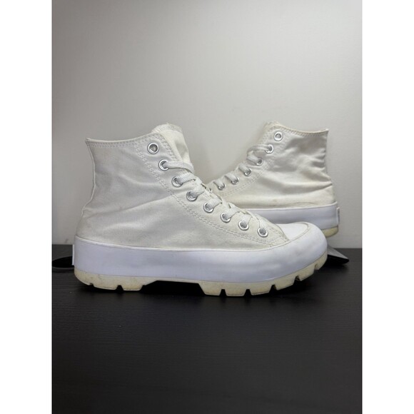 Converse Women's Chuck CTAS Lugged High White Platform Shoes Size 8.5 565902C - Picture 2 of 16